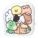 LINE FRIENDS minini クッション もちもちダイカットクッション YE サンタン インテリア キャラクター グッズ シネマコレクション