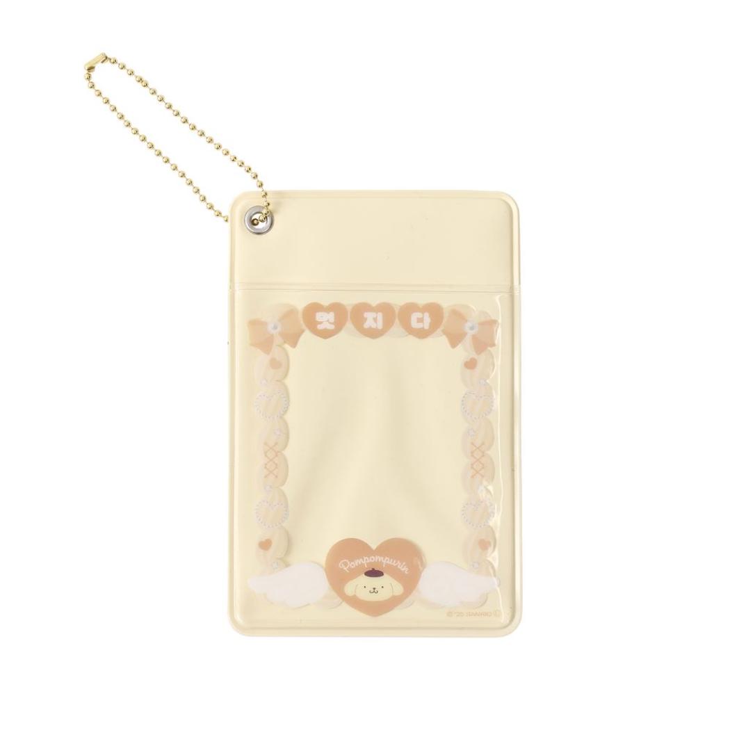 ポムポムプリン 定期入れ パスケース ハングル かっこいい サンリオ エムプラン 韓国語 ICカードケース キャラクター グッズ メール便可 シネマコレクション