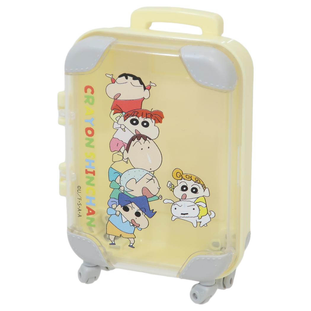 【12月は毎日ポイント10倍!】クレヨンしんちゃん 卓上収納 プチキャリーケース2 イエロー 収納 整理整頓 小物入れ アニメキャラクター グッズ シネマコレク...