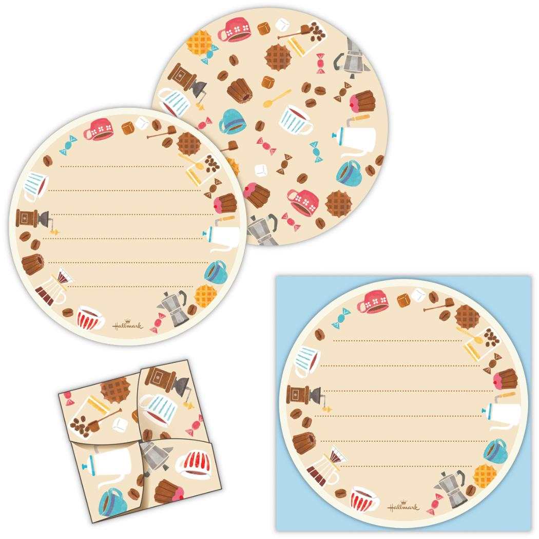 【12月は毎日ポイント10倍!】メッセージシート ミニレターシート 10枚入 コーヒー 日本ホールマーク 手紙 レター メッセージ 手渡し 一言メモ グッズ メ...