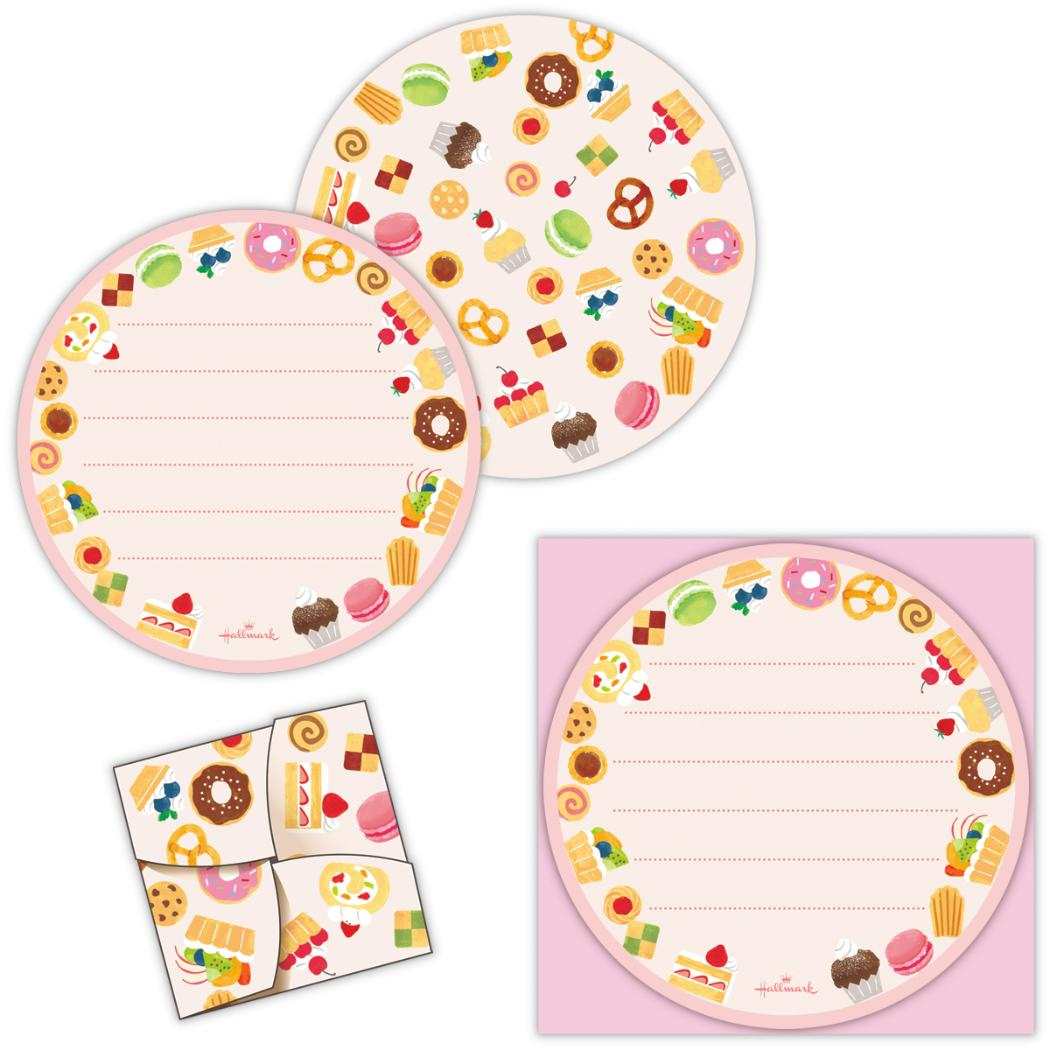 【12月は毎日ポイント10倍!】メッセージシート ミニレターシート 10枚入 スイーツ 日本ホールマーク 手紙 レター メッセージ 手渡し 一言メモ グッズ メ...