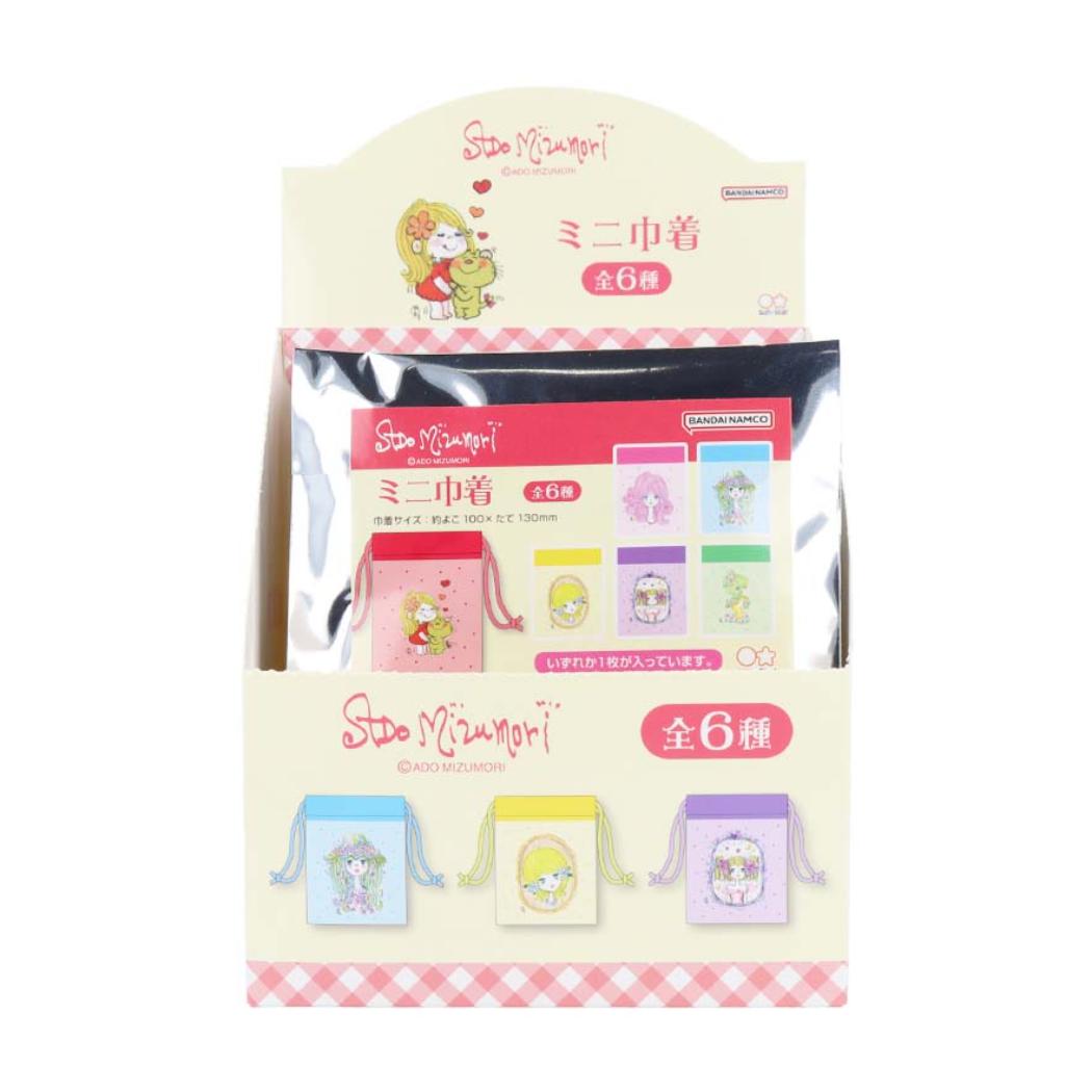 水森亜土 巾着袋 ミニ巾着 全6種 12個入セット フルーツコレクション サンスター文具 コレクション雑貨 まとめ買い キャラクター グッズ シネマコレクション