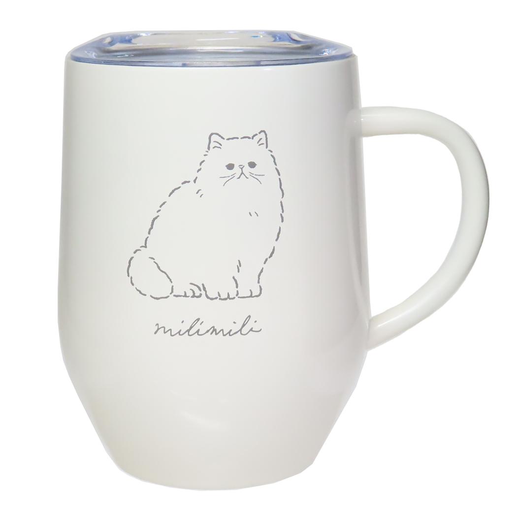 ミリミリ マグカップ ステンレスマグ 320ml ネコ クーリア プレゼント かわいい グッズ シネマコレクション