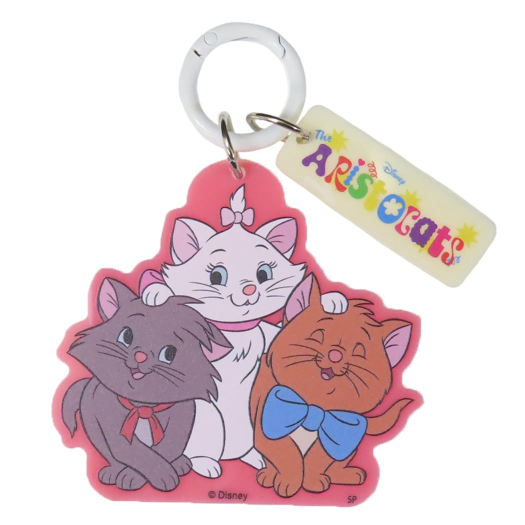 おしゃれキャット キーリング アクリルキーホルダー PK ディズニー スモールプラネット カラーアクリルキーチェーン ノスタルジカシリーズ キャラクター グッズ メール便可 シネマコレクションのサムネイル