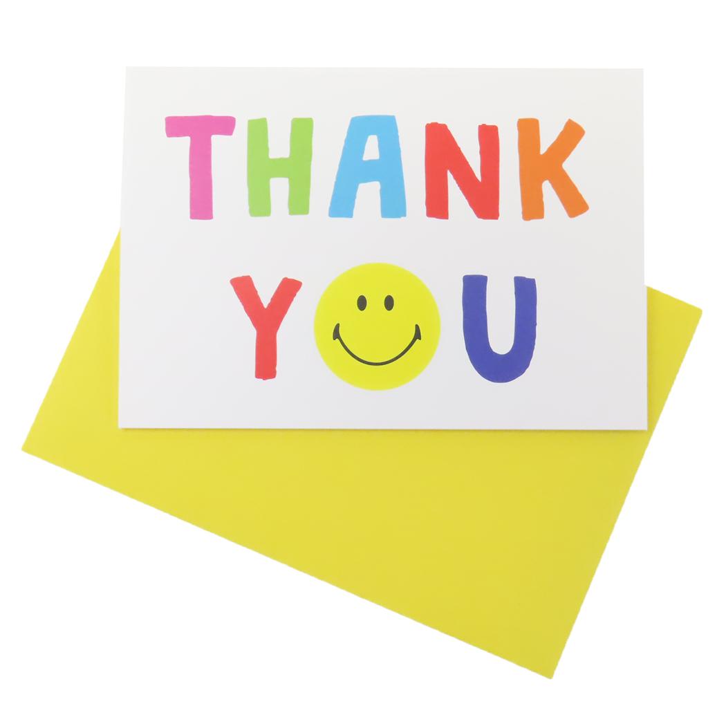 【12月は毎日ポイント10倍!】スマイリーフェイス グリーティングカード メッセージカード サンキュー GE-111 Smiley Face アクティブコーポレ...
