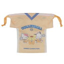 サンリオキャラクターズ 巾着袋 ユニフォーム巾着 きんちゃくポーチ バレーボール部 サンリオ部活 サンリオ カミオジャパン 小物入れ キャラクター グッズ メー...