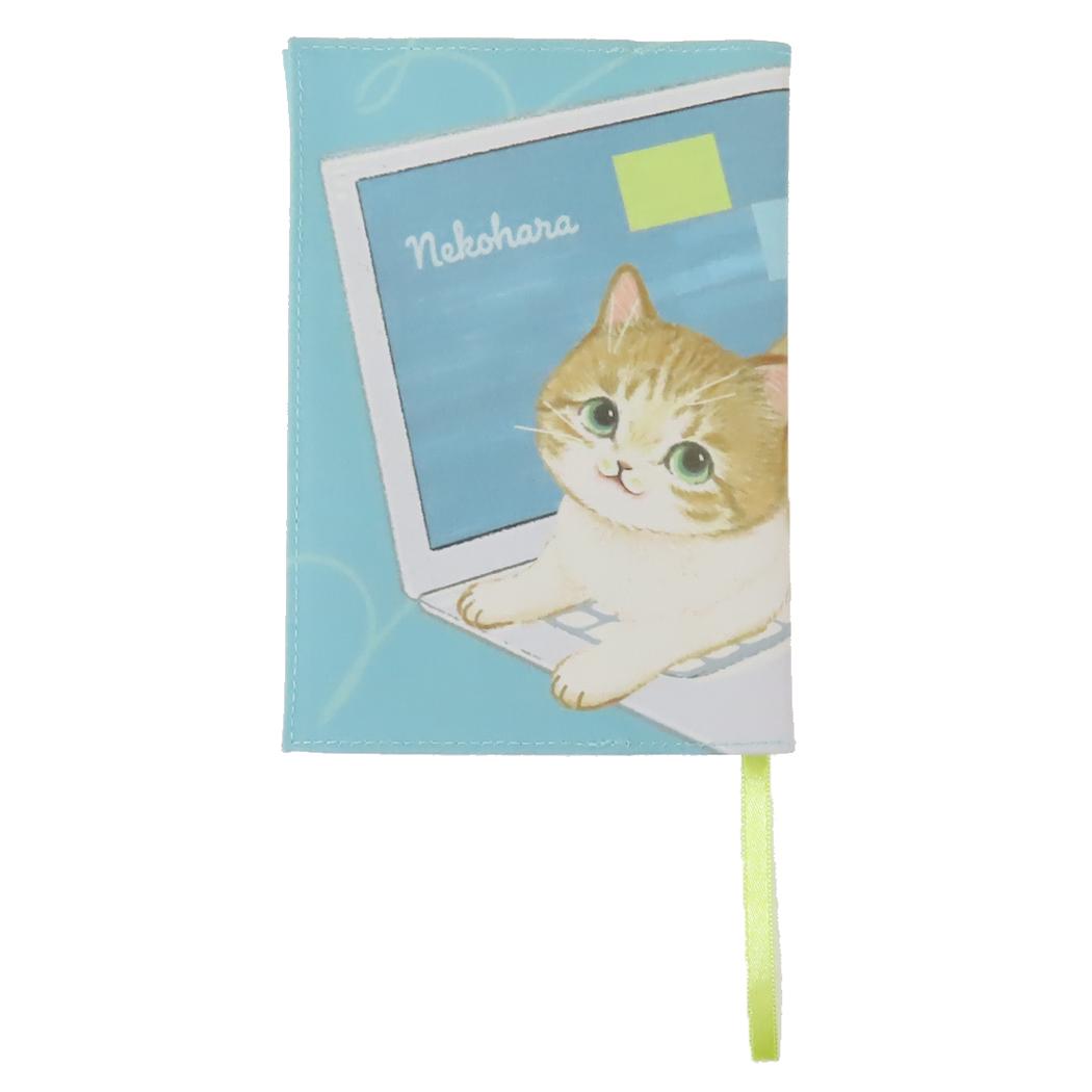 【12月は毎日ポイント10倍!】ねこハラ 文庫本カバー ブックカバー グリーン ねこ グッズ 学研ステイフル 読書 かわいい グッズ メール便可 シネマコレクシ...