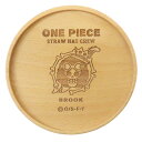 ワンピース テーブルウェア 木製コースター ブルック 少年ジャンプ 金正陶器 ウッドコースター 蓋 アニメキャラクター グッズ メール便可 シネマコレクション
