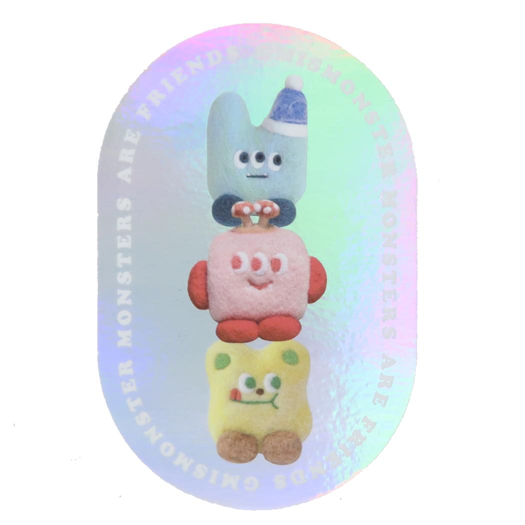 [최대 1000 엔 OFF 쿠폰!] CREATORS CIRCUS 크리에이터스 서커스 Vol.3 스티커 GOEMULEUN MONSTER Colorful Monster Friends 프론티어 내수 내광 데코 씰 다이 컷 씰 스마트 폰 스티커 메일 서비스 가능