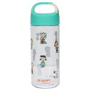 スヌーピー 水筒 ドリンクボトル BE HAPPY CLEAR ピーナッツ 大西賢製販 アウトドア レジャー 常温 キャラクター グッズ シネマコレクション(3)