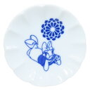 デイジーダック 小皿 豆皿 ディズニー 三郷陶器 小粋染付 キャラクター グッズ メール便可 シネマコレクション