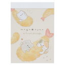 もぐにゃん メモ帳 ミニミニメモ エビフライ カミオジャパン 新学期準備文具 かわいい グッズ メール便可 シネマコレクション