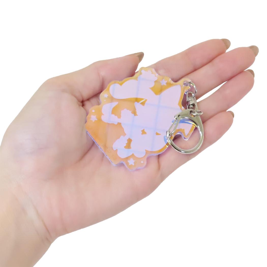 【最大1000円OFFクーポン！】アクリルキーホルダーオーロラTYPE キーリング おジャ魔女どれみxサンリオキャラクターズ ハナxコロコロクリン バンダイ プレゼントの商品画像 2