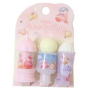 星のカービィ 鉛筆キャップ パロディ鉛筆キャップ えんぴつカバー3本セット everyone sweets カミオジャパン 新学期準備文具 キャラクター グッズ...