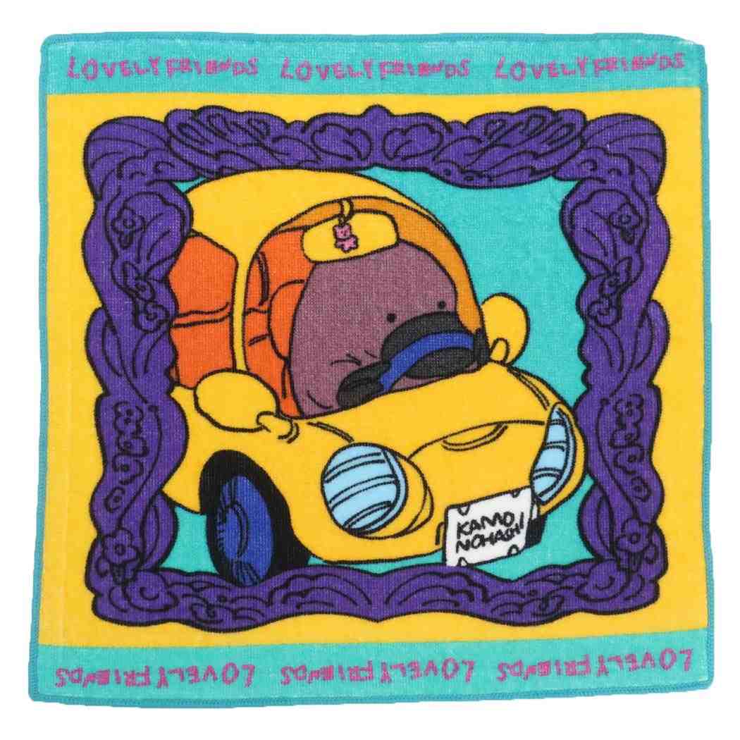 ラブリーフレンズ ミニタオル ハンドタオル かものはし スモールプラネット 汗拭きタオル かわいい グ..