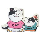 ラブリーフレンズ クッション ダイカットクッション ねこ親子 スモールプラネット インテリア かわいい グッズ シネマコレクション