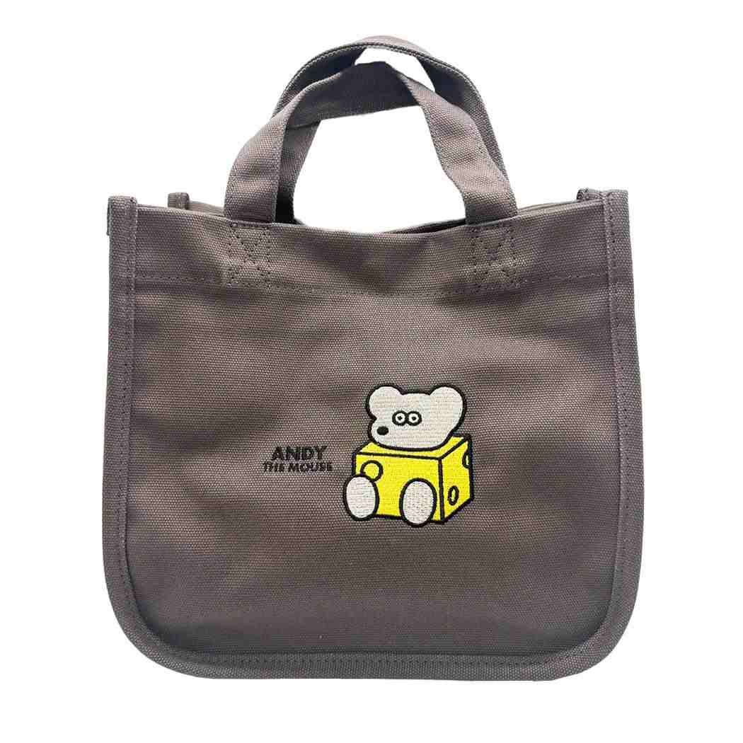 ねずみのANDY ランチバッグ ミニランチ刺繍バッグ CG アンディ ロータスウイング プレゼント キャラクター グッズ メール便可 シネマコレクション