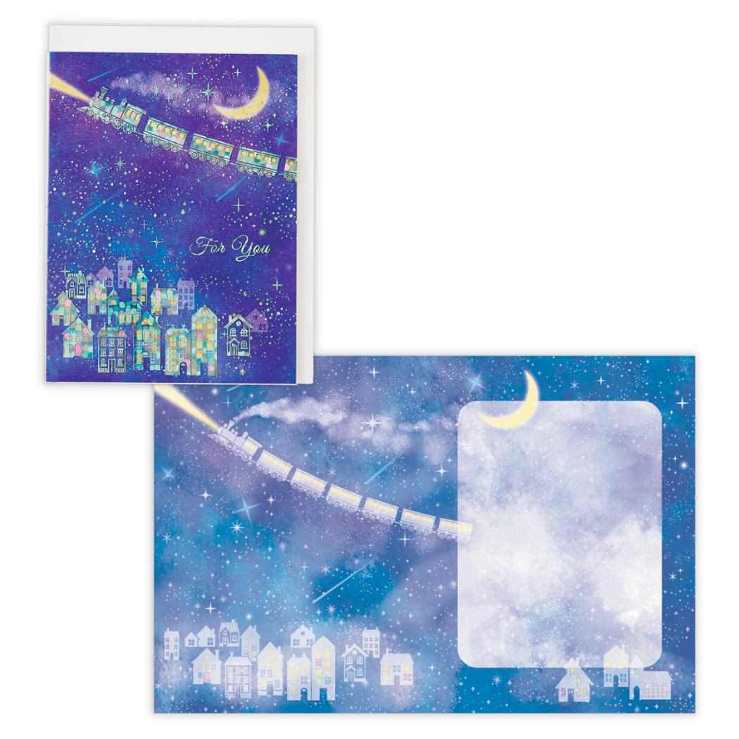 【12月は毎日ポイント10倍!】グリーティングカード 多目的 ホロ箔汽車 日本ホールマーク お礼 お祝い メッセージカード グッズ メール便可 シネマコレクショ...