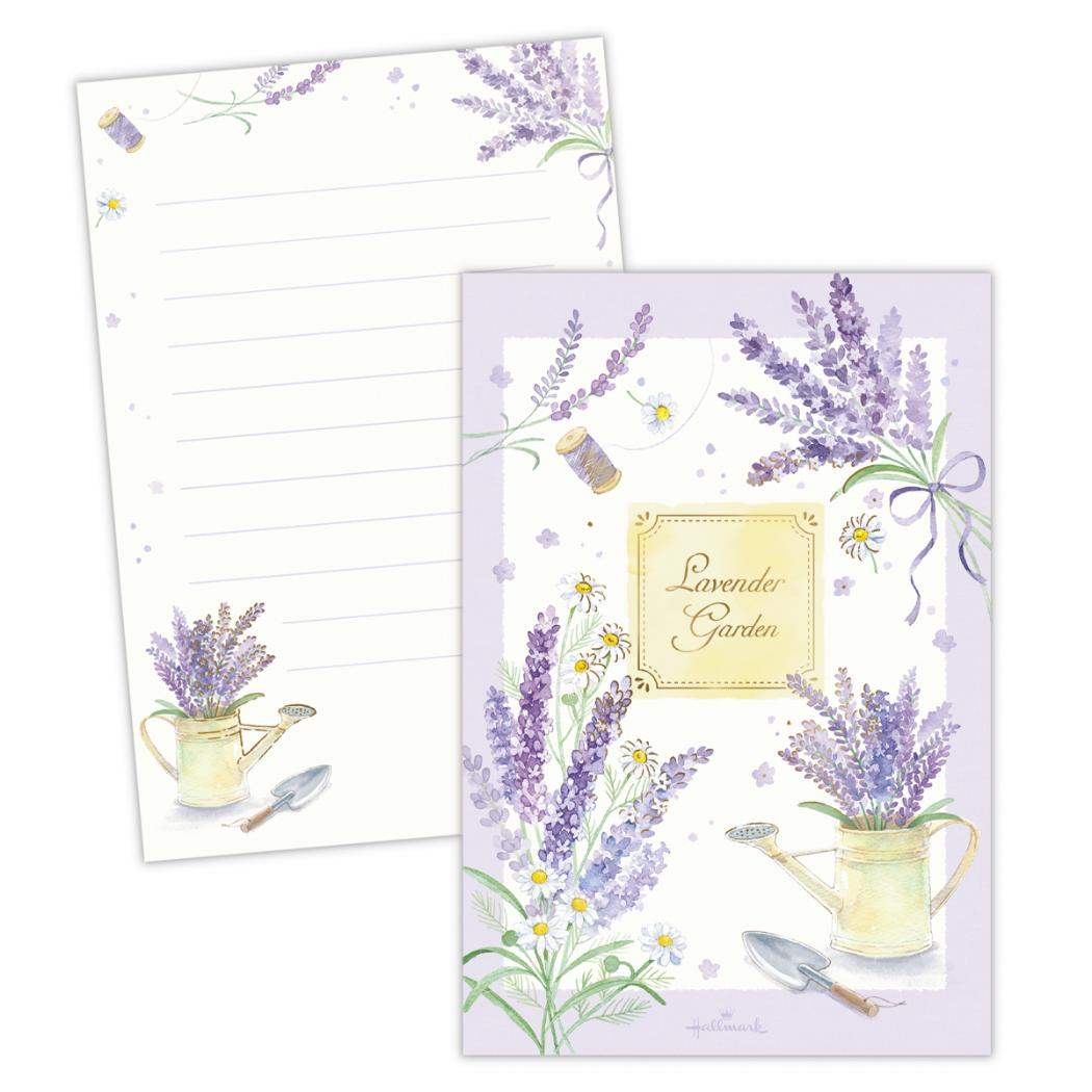 【12月は毎日ポイント10倍!】便箋 ハガキ箋 ラベンダーガーデン 日本ホールマーク 手紙 葉書箋 おしゃれ グッズ メール便可 シネマコレクション