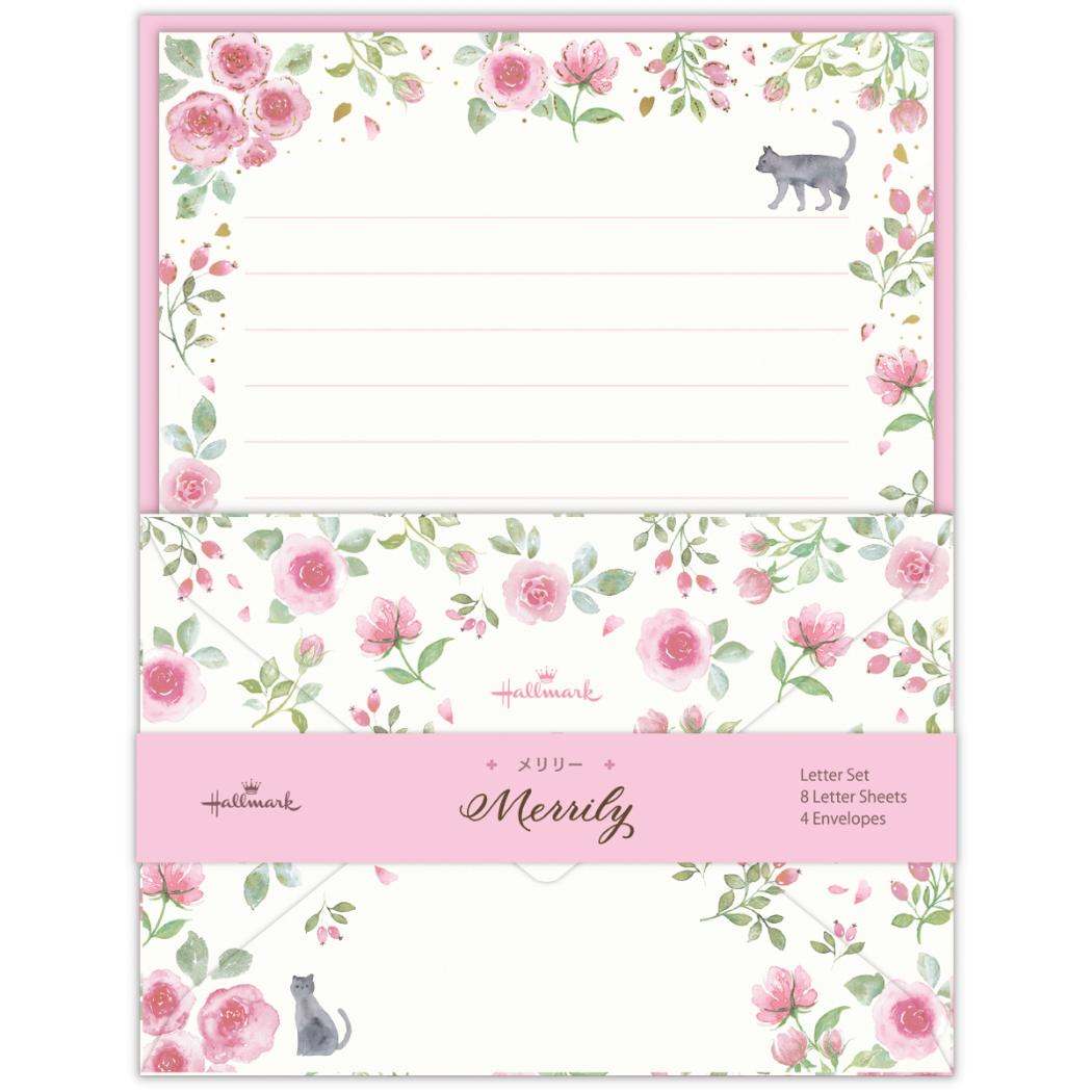 【12月は毎日ポイント10倍!】Merrily メリリー 手紙セット レターセット セットMRンク 日本ホールマーク 便箋&封筒 かわいい グッズ メール便可 ...