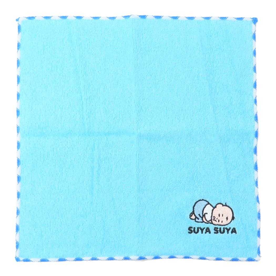 おおのたろう ハンドタオル 刺繍ハンカチ 青 学研ステイフル ミニタオル 汗拭きタオル グッズ メール便可 シネマコレクション