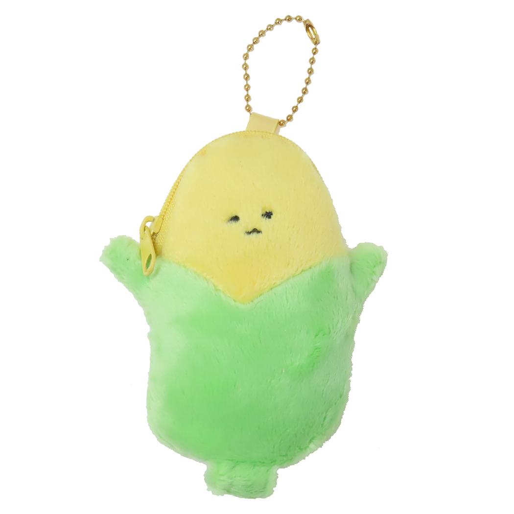 ジューシーなおやさい キーホルダー ふわぽ とうもろこし カミオジャパン 小物入れ かわいい グッズ メ..