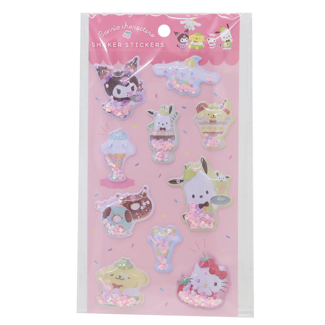 サンリオキャラクターズ ダイカットシール シェイカーステッカーズ　パフェスイーツ サンリオ ティーズファクトリー デコシール キャラクター グッズ メール便可 シネマコレクションのサムネイル