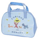おさるのジョージ プールバッグ ボストンバッグ サックス マルヨシ 海プール レジャー用品 絵本キャラクター グッズ シネマコレクション