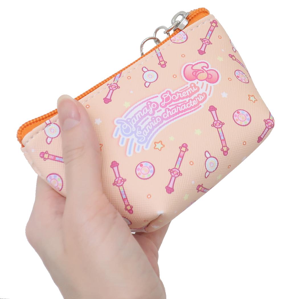 【最大1000円OFFクーポン！】イヤフォンポーチ ミニポーチ おジャ魔女どれみxサンリオキャラクターズ はづきxマイメロディ バンダイ 小物入れの商品画像 2