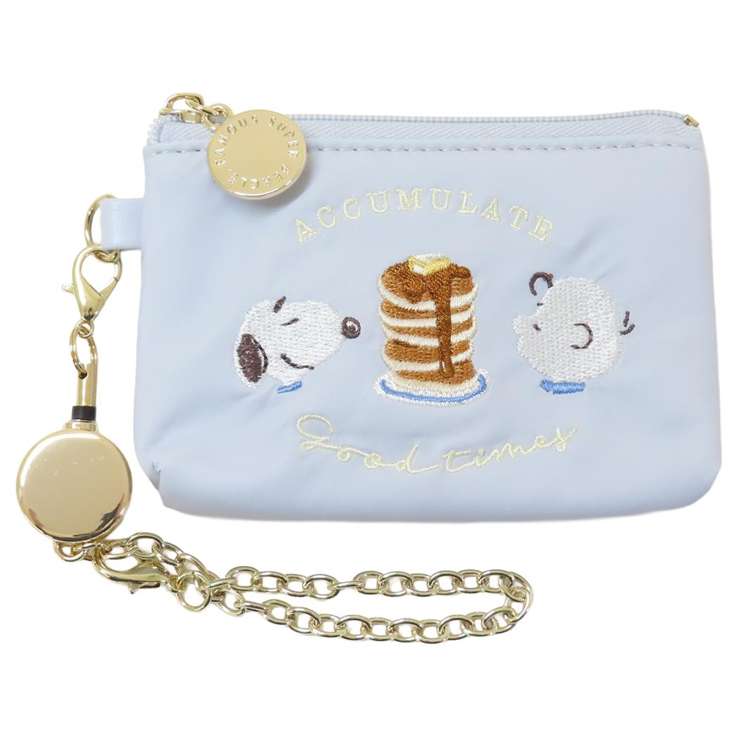 スヌーピー 小銭入れ＆定期入れ リール付きパスケース スウィーツスウィーツ BL ピーナッツ マリモクラフト ICカードケース コインケース キャラクター グッズ メール便可 シネマコレクションのサムネイル