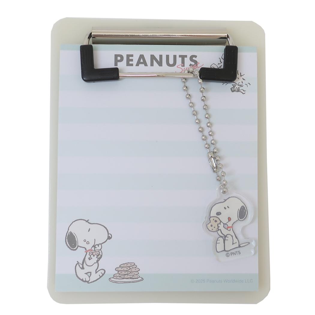 スヌーピー メモ帳 チャーム付きバインダーメモ もぐもぐアップ ピーナッツ カミオジャパン 新学期準備..