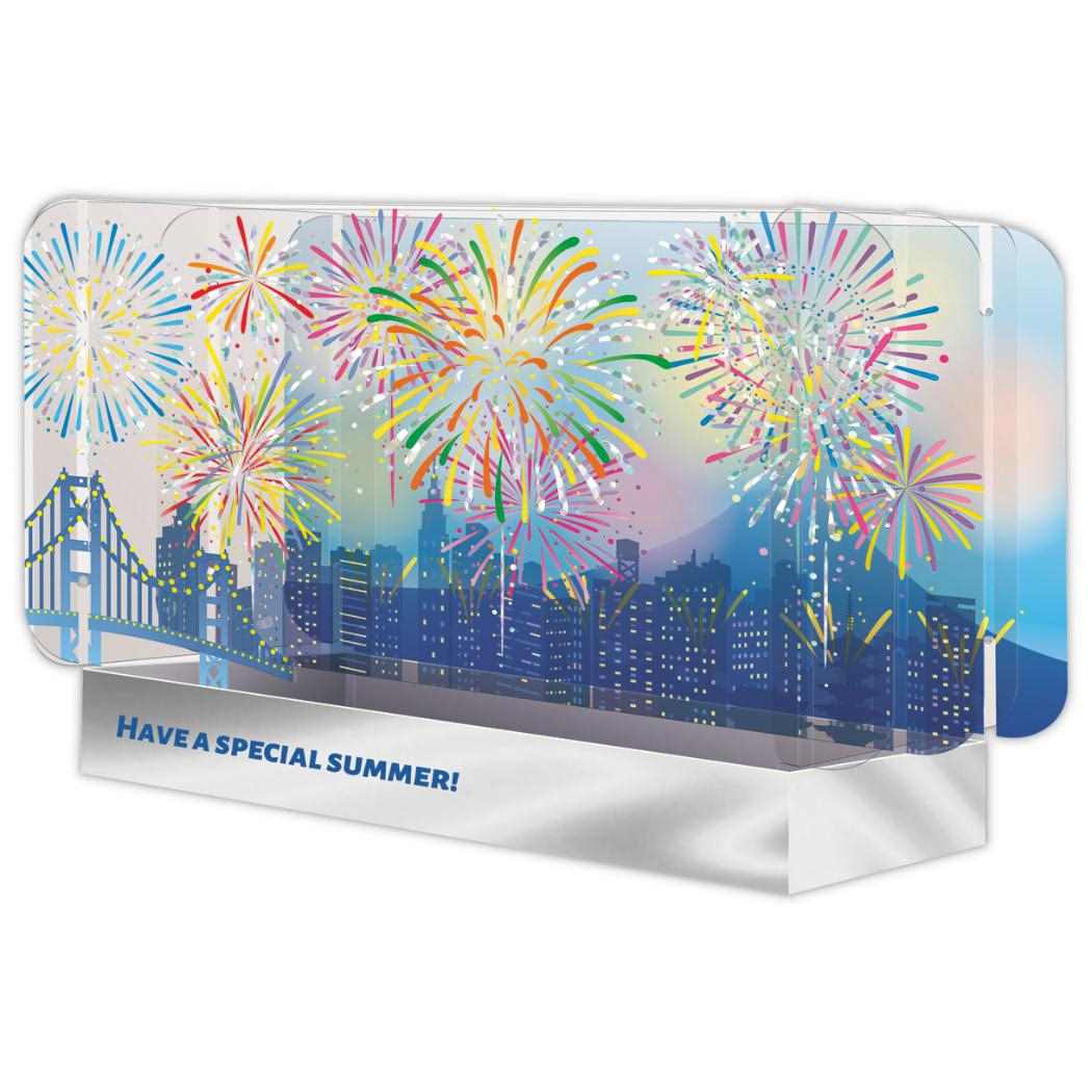 【12月は毎日ポイント10倍!】グリーティングカード 立体カード APET花火 日本ホールマーク サマーグリーティングカード 暑中見舞い グッズ メール便可 シ...