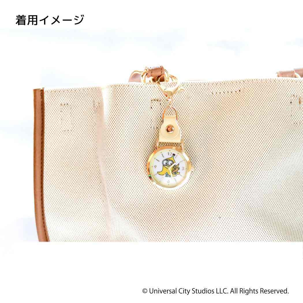 ミニオンズ キーホルダー時計 レザーウォッチKC BL ユニバーサル映画 フィールドワーク プレゼント 女性 レディースウォッチ かわいい キャラクター グッズ メール便可 シネマコレクション