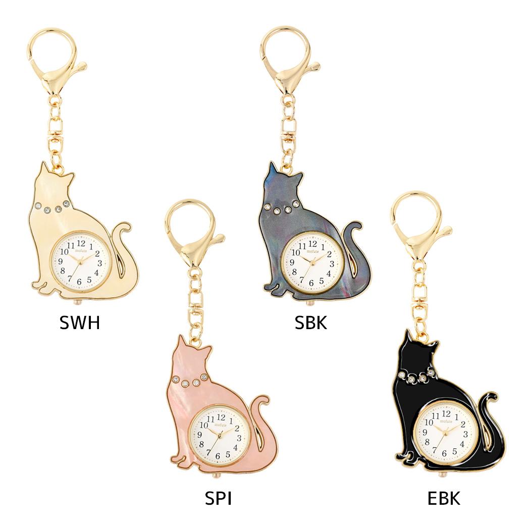 おすましキャット キーホルダー時計 ミニ時計 ねこ グッズ フィールドワーク プレゼント バッグチャーム かわいい おしゃれ グッズ メール便可 シネマコレクション