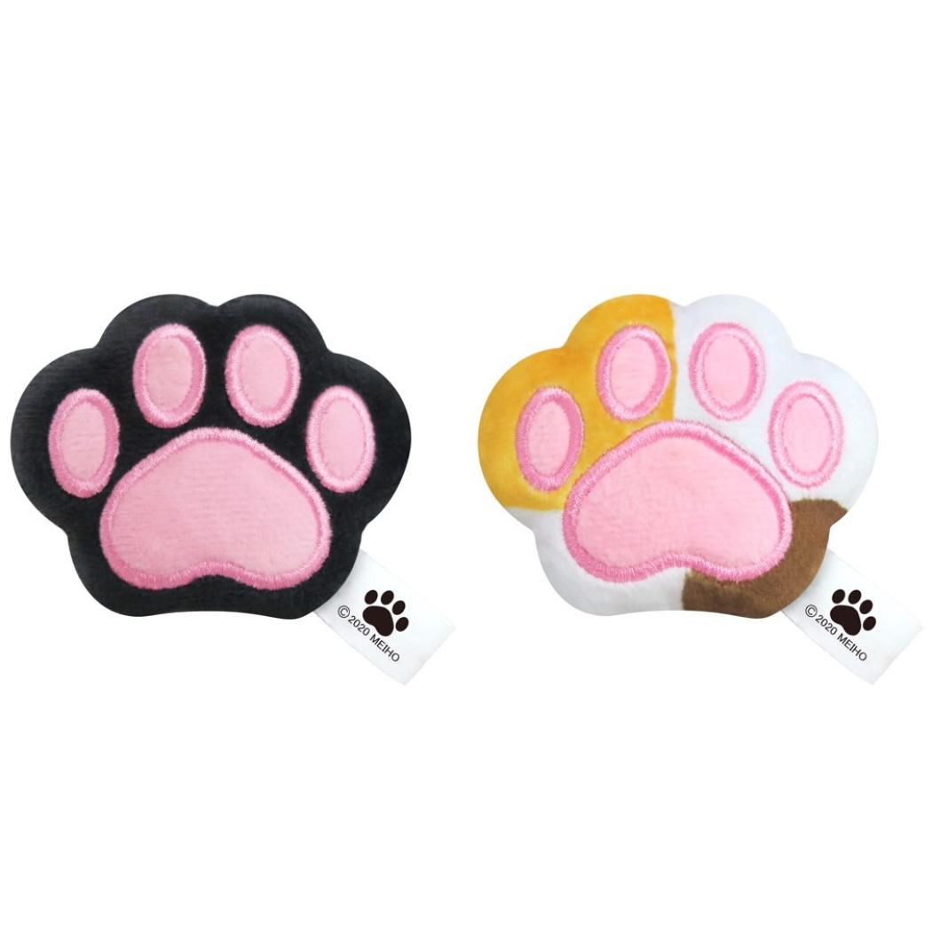 【最大1000円OFFクーポン！】カー用品 ふわふわ肉球シートベルトストッパー ねこ 三金商事 MEIHO ベルトクリップ かわいい グッズ シネマコレクション