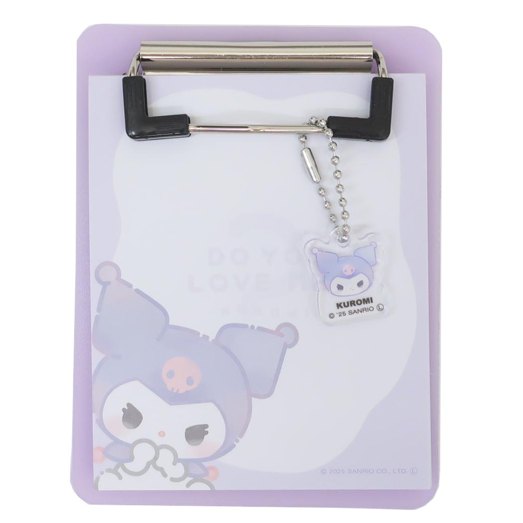 クロミ メモ帳 チャーム付きバインダーメモ サンリオ カミオジャパン 新学期準備文具 キャラクター グ..