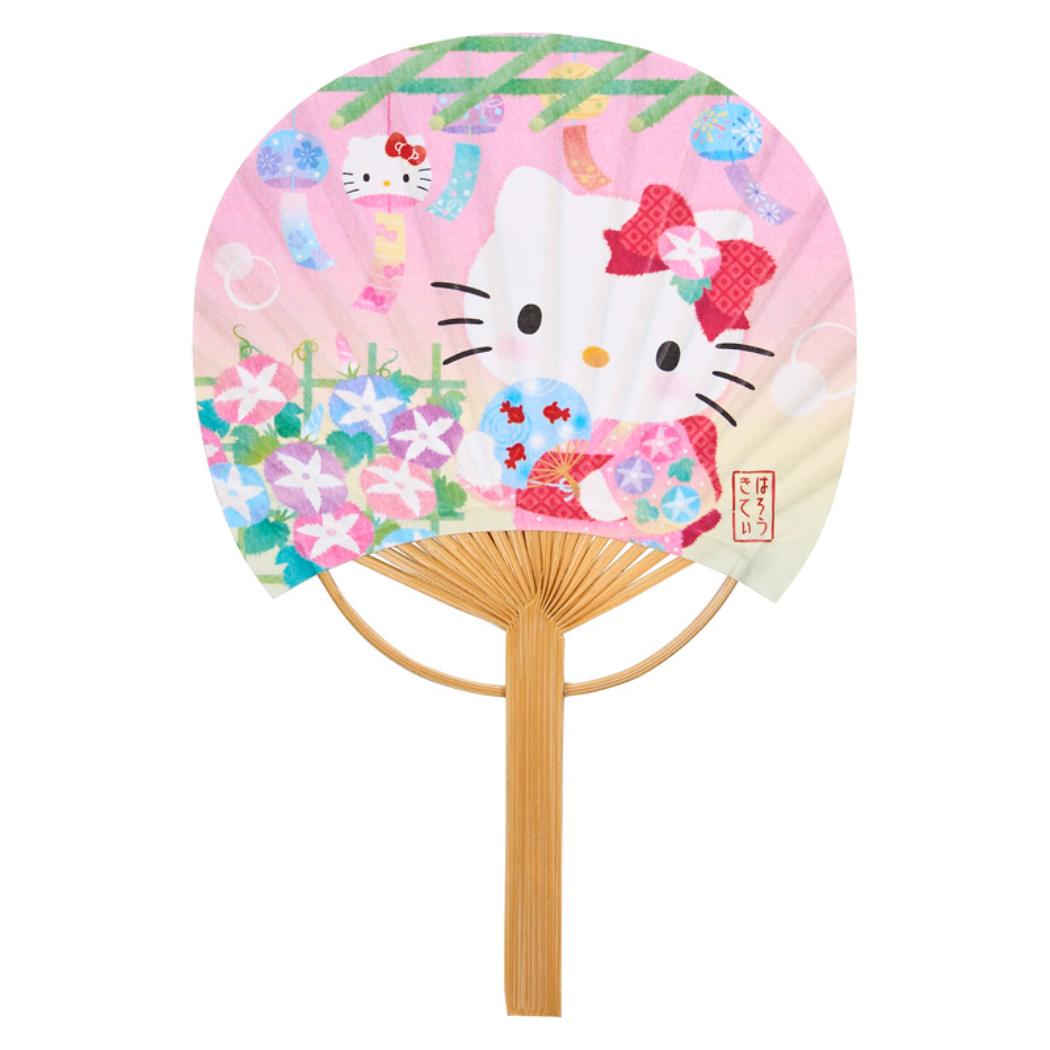 【12月は毎日ポイント10倍!】ハローキティ グリーティングカード シヨチユウJSP 19-5 サマー ハローキティ風鈴竹うちわ サンリオ 暑中お見舞い キャラ...