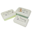 となりのトトロ お弁当箱 抗菌入子式シール容器3P 行進 スタジオジブリ スケーター タッパー 保存容器 キャラクター グッズ シネマコレクション(3)