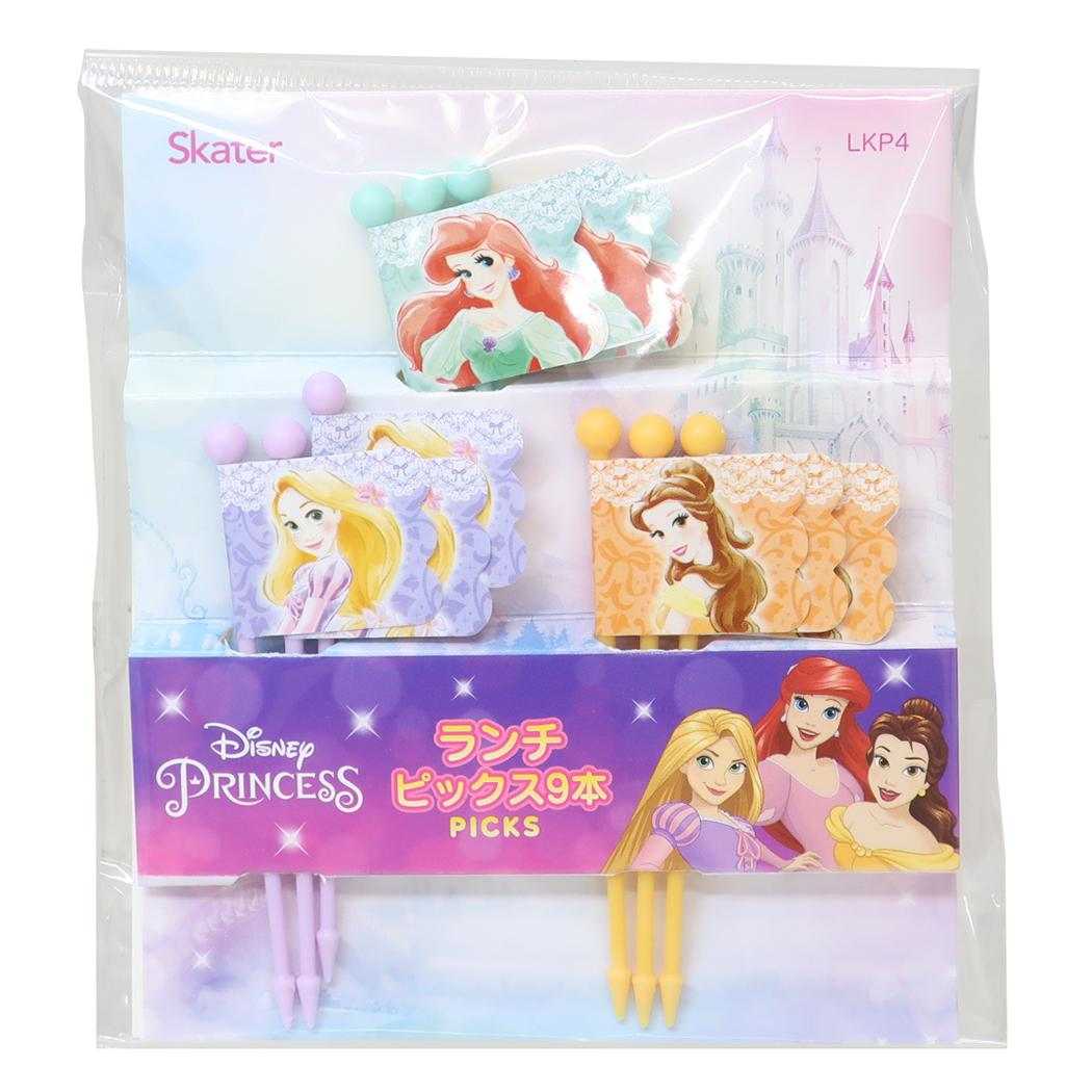 ディズニープリンセス お弁当雑貨 ランチピックス 9本入り ディズニー スケーター ピック 串 旗 フラッグ キャラクター グッズ メール便可 シネマコレクション