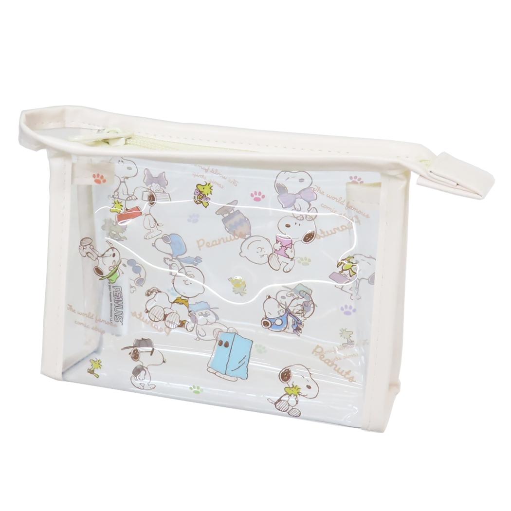 【12月は毎日ポイント10倍！】スヌーピー コスメポーチ フチイロポーチ カラフル ピーナッツ ティーズ..