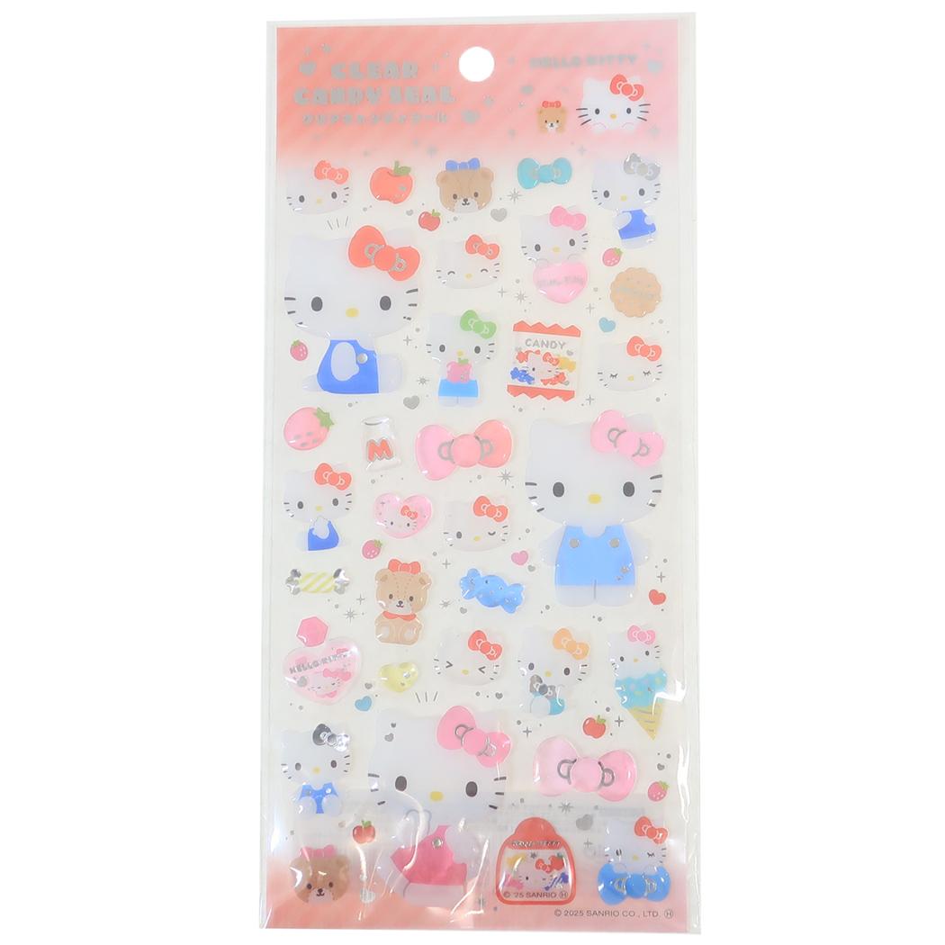 【お一人様5つまで】ハローキティ シールシート クリアキャンディシール サンリオ ケイカンパニー デコレーション 手帳デコ キャラクター グッズ メール便可 シネマコレクションのサムネイル