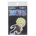 ワンピース ダイカットシール ビニールステッカー サンジ SD 少年ジャンプ ゼネラルステッカー デコステッカー 耐水耐光 アニメキャラクター グッズ メール便...