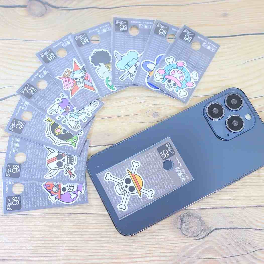 キャラクターのシネマコレクションの【最大1000円OFFクーポン！】ダイカットミニステッカー ビニールシール ワンピース チョッパー海賊旗 少年ジャンプ ゼネラルステッカー 耐水耐光 デコステッカー アニメメール便可｜アングル2