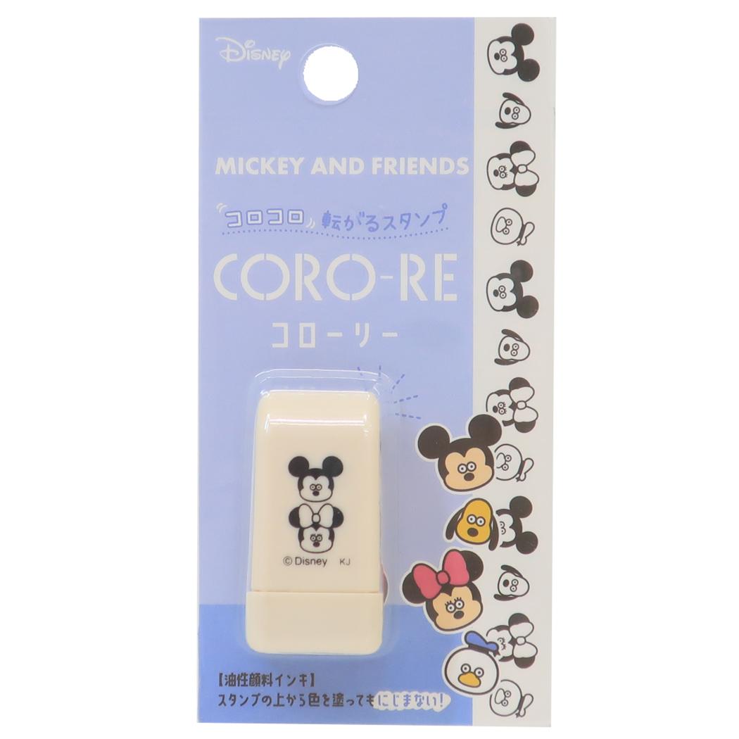 ディズニーx松本セイジ はんこ コローリー CORO-RE 転がるスタンプ ミッキー＆フレンズ ディズニー カミオジャパン デコレーション 手帳デコ キャラクター グッズ メール便可 シネマコレクションのサムネイル