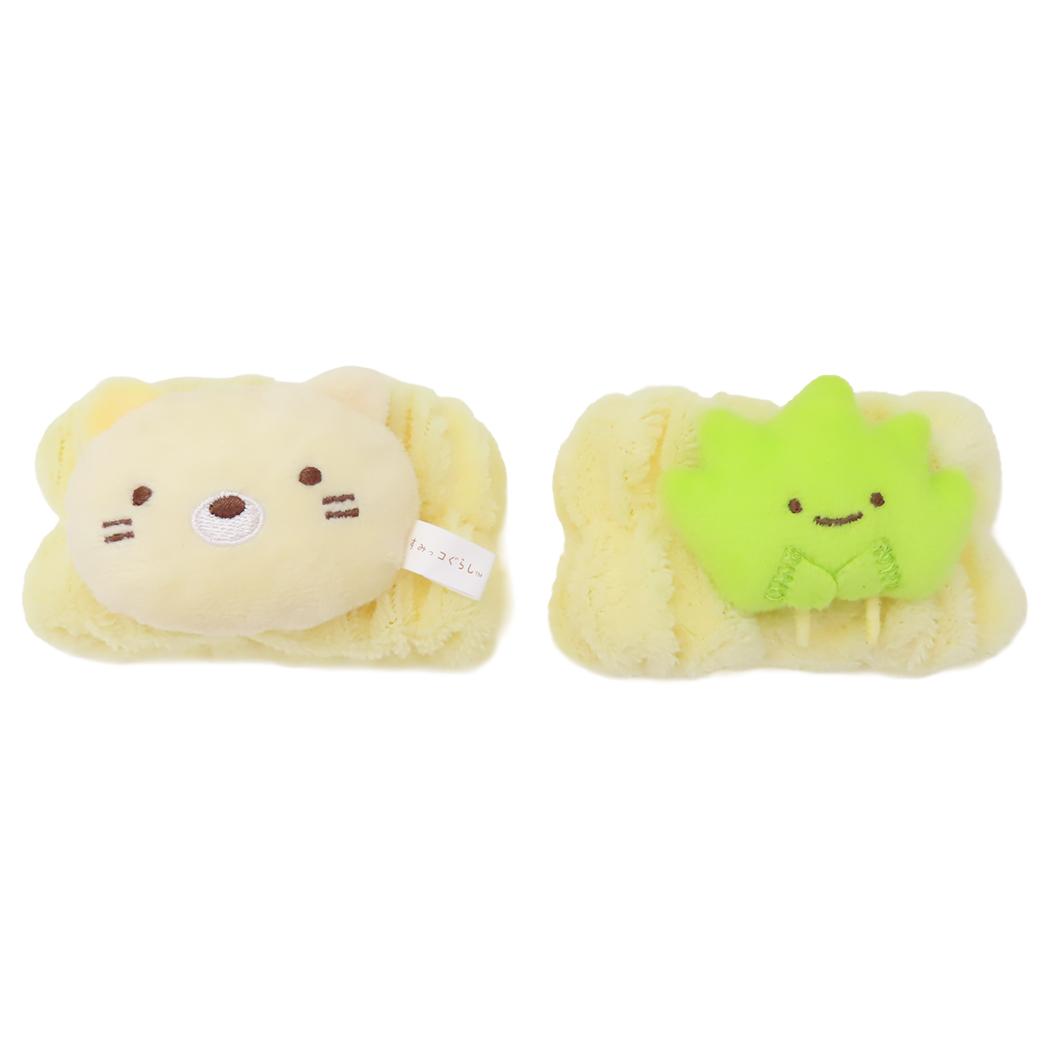 すみっコぐらし 生活雑貨 ウォッシュバンド ねこ サンエックス 丸眞 吸水リストバンド 洗顔 袖濡れ防止 マイクロファイバー キャラクター グッズ シネマコレクション