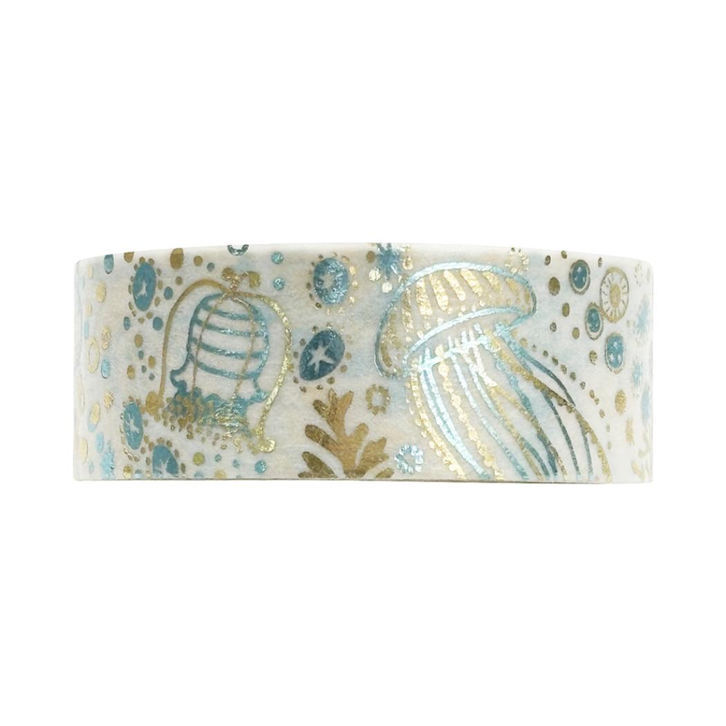 【12月は毎日ポイント10倍!】Shinzi Katoh シンジ カトウ マステ きらぴかマスキングテープ 15mm幅 星アカリ Jellyfish シール堂印...