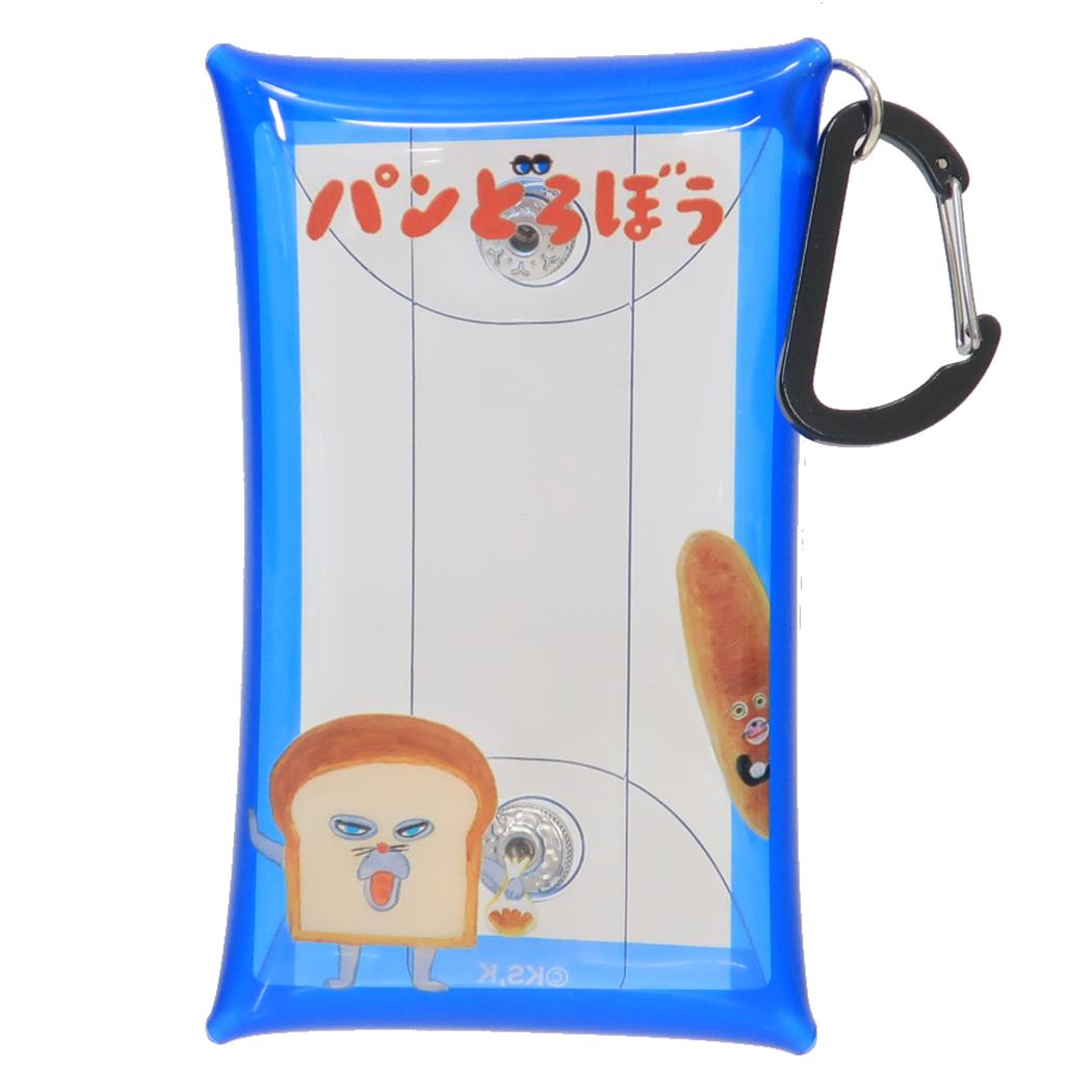 【12月は毎日ポイント10倍！】パンどろぼう クリアポーチ マルチクリアケース Sサイズ ブルー バンダイ..