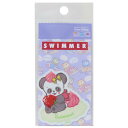 スイマー ビニールシール ダイカットミニステッカー パンダ スイーツ SWIMMER ゼネラルステッカー 耐水耐光 デコステッカー キャラクター グッズ メール便可 シネマコレクション