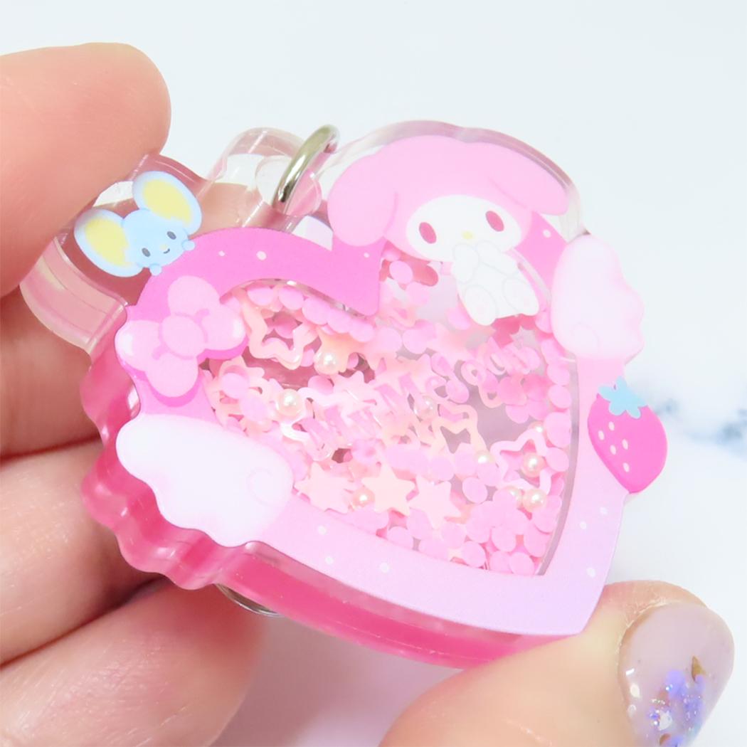キャラクターのシネマコレクションの【最大1000円OFFクーポン！】マイメロディ キーチャーム ハートシェイカーキーホルダー サンリオ 山野紙業 プレゼント キャラクター グッズ メール便可 シネマコレクション｜アングル2