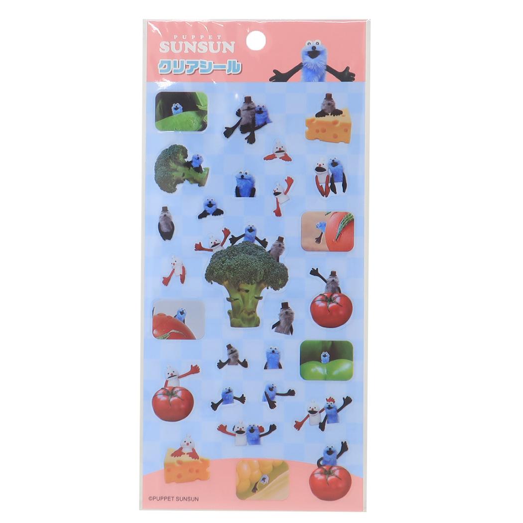【ポイント10倍！】パペットスンスン シールシート クリアシール 2 PUPPET SUNSUN エンスカイ デコレーション キャラクター グッズ メール便可 シネマコレクションのサムネイル